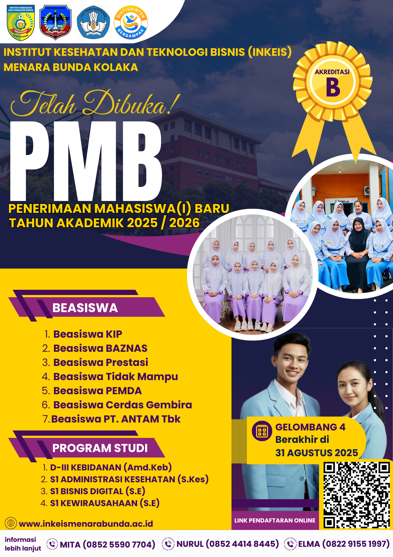 Penerimaan mahasiswa(i) baru t.a. 2025/2026